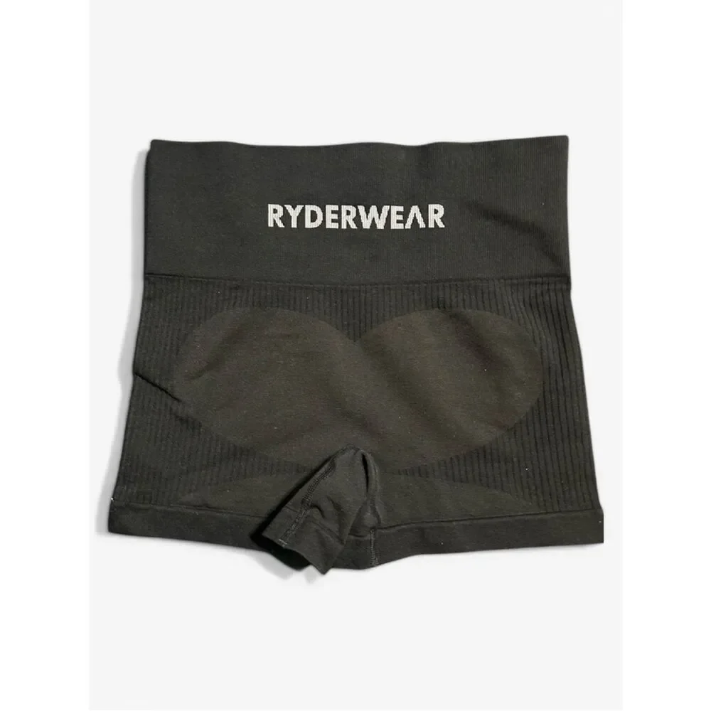 Ryder wear Seamless High-Waist Black Women's Workout Shorts